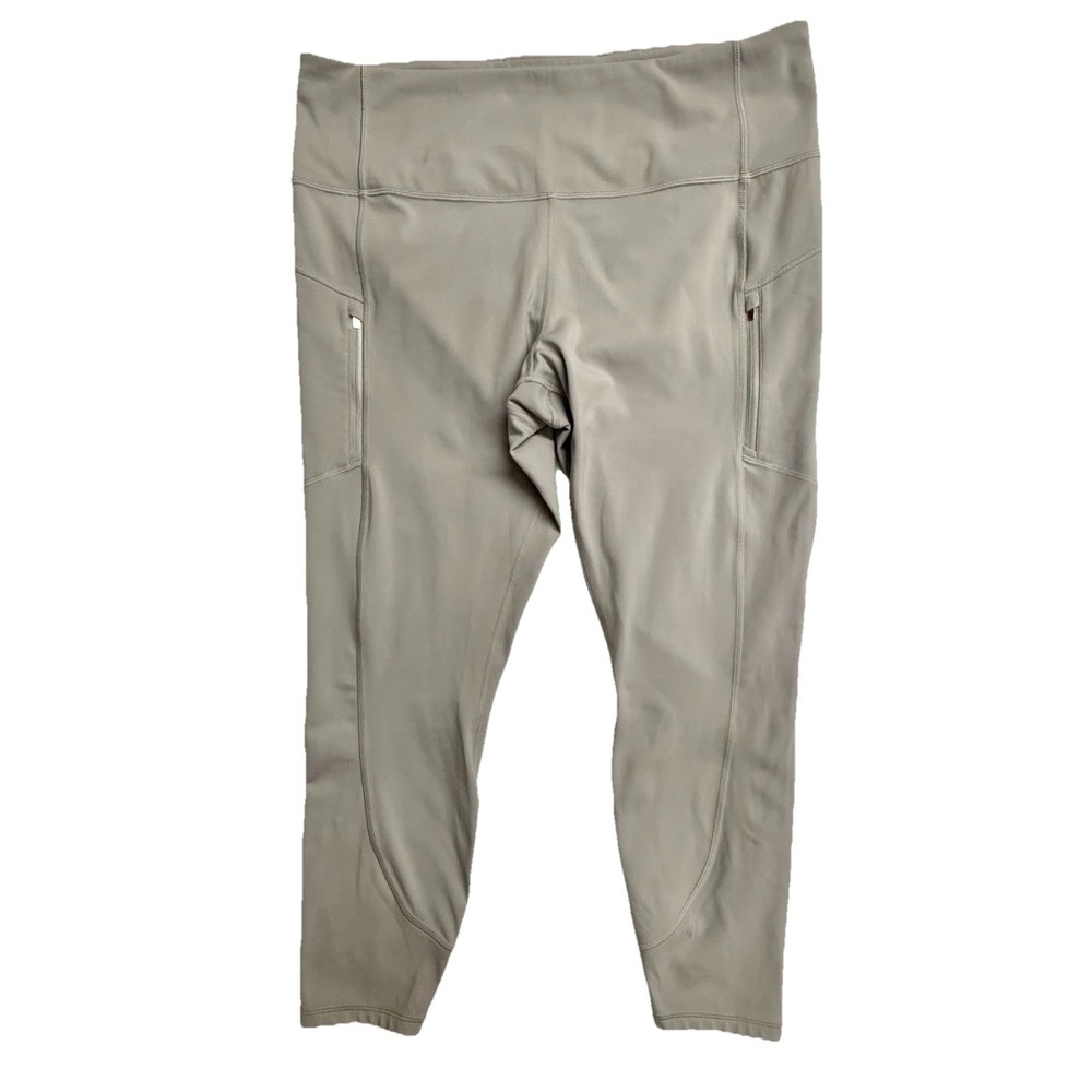 Athleta Rainier Tight Leggings Womens 2X Purple Fleece Lined Running Yoga